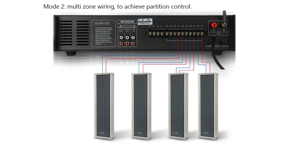 Oupushi DSD-5060 pa system 60 w Водонепроницаемая акустическая система для наружного адреса