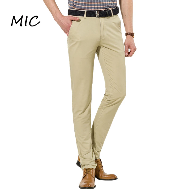 2017 Business casual pants Skinny men spring and summer men's casual