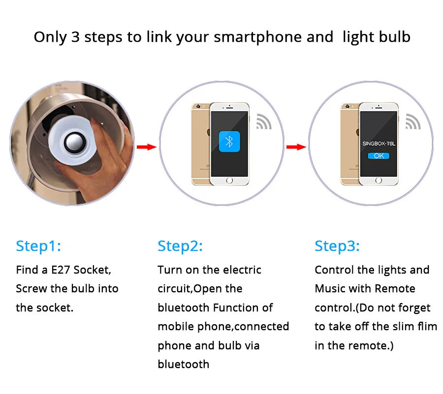 Беспроводной Bluetooth умный светодиодный светильник 15 Вт RGB волшебная лампа E27 изменение цвета светильник умный дом светильник ing совместимый с IOS/Android