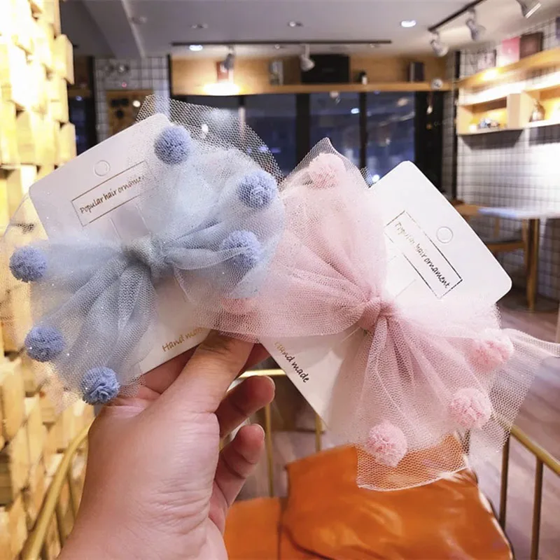 

1PC new cute candy hairpin child baby girl lace hair ball hairpin hairpin hairpin hair clip beautiful dress prom gift