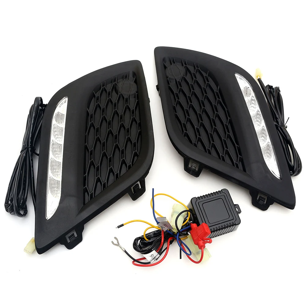 

NOVSIGHT Auto LED DRL Daytime Running Light Driving Fog Lamp Light Source White 6000-7000K for VOLVO XC60 2014 D20