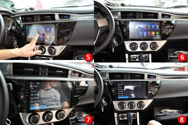 Excellent 10.2" IPS PX6 Android 9.0 Car GPS Radio Multimedia for Toyota Corolla 2014 2015 2016 with WIFI USB DSP 4+64GB Auto Stereo 1