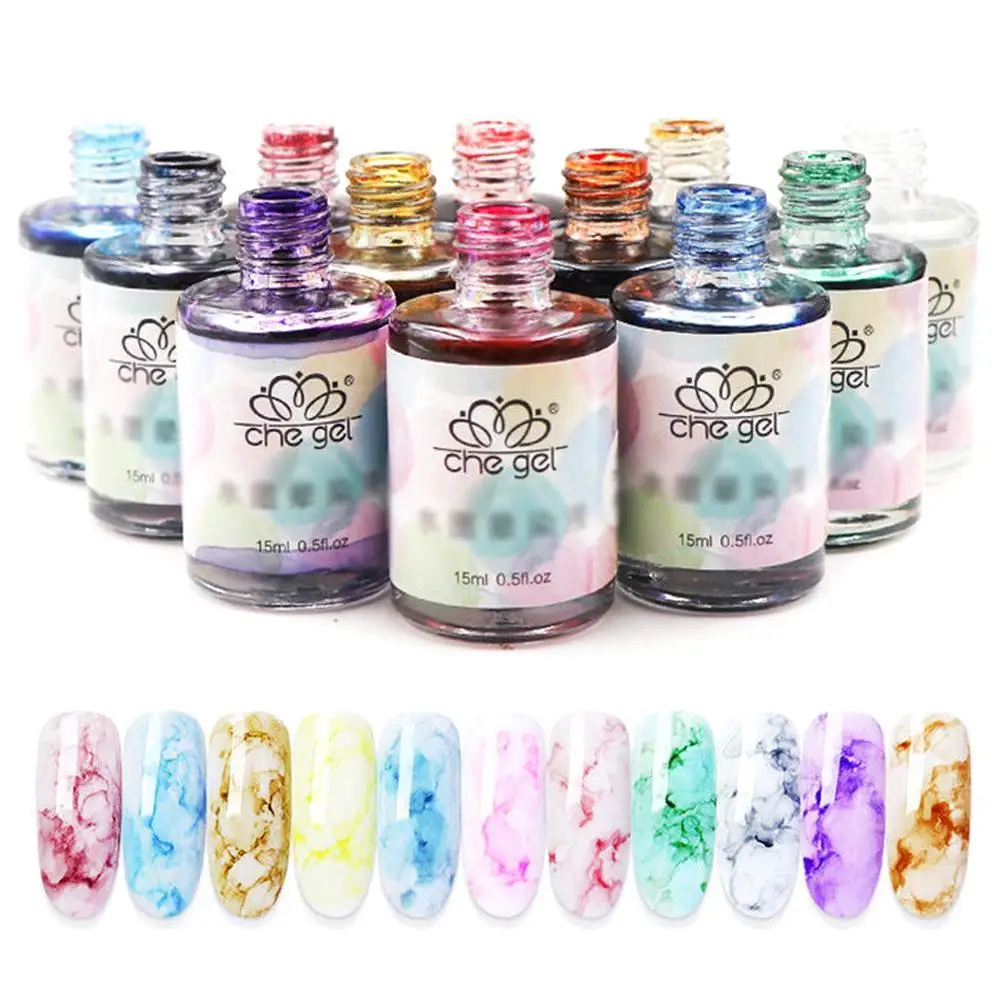 15ML Nail Gel Polish Watercolor ink Liquid Marble Nail Polish Gradient Nails Japanese Water Nail