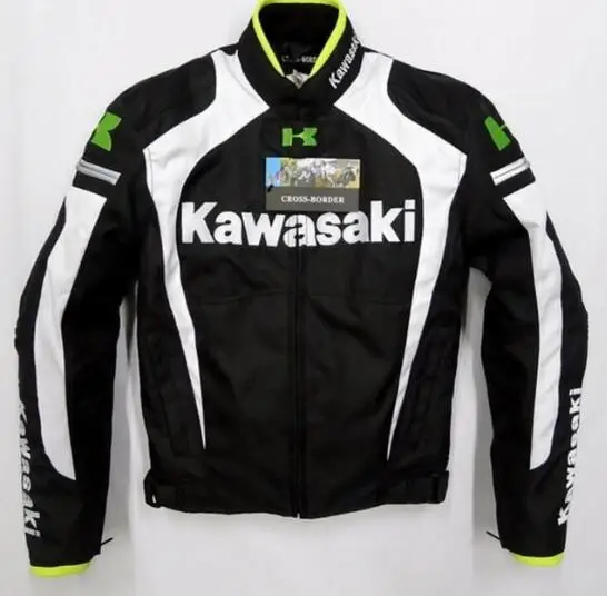 kawasaki автоцикл женская кожаная куртка пальто куртка новая - Цвет: Белый