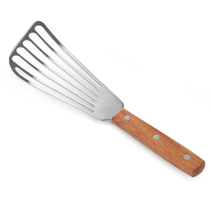 Fish Spatula Wooden 6.5 Inch Tuner Utensils For Kitchen Cooking