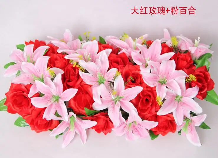 Сладкие новые свадебные искусственные розы арки цветы свадьба центральный украшения свадебные дорога свинцовые цветы настенные украшения