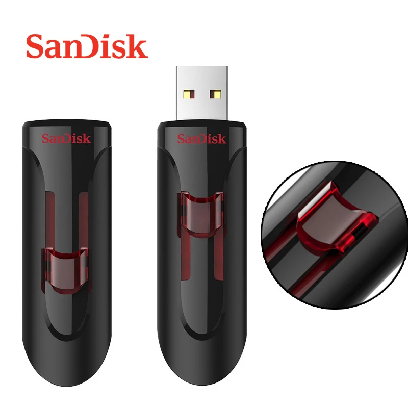 SanDisk флеш-накопитель USB 3,0, 128 ГБ, 64 ГБ, 32 ГБ, 16 ГБ, карта памяти, флешдиск, U диск, устройство хранения для ПК, CZ73, CZ48, CZ600