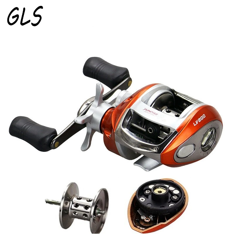 Gota de Água Carretel de Pesca da Carcaça de Isca de Pesca Molinete de Pesca 12 + 1bb Nova Roda Esquerda – Direita Mão 6.3: 1 Cnc