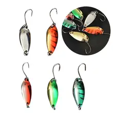 5 шт 3 г Спиннер ложка рыболовная приманка с одним крюком металлические приманки жесткие приманки рыболовные снасти(разные цвета