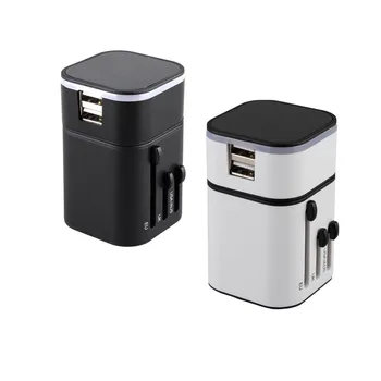 

3.2A Travel Global Switch Fast Charger Adapter with Dual USB Chorger All in one Adapter Universal Power Converter