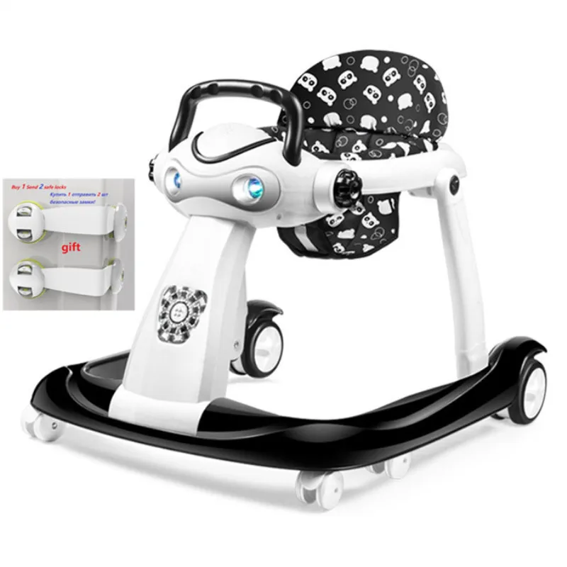 

2019 New Multi-function Baby Walker Anti-rollover 6/7-18 Months Can Sit Can Push Foldable Baby Walkers