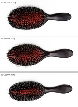 

by dhl or ems 100pcs Oval Boar Bristle & Nylon Hair Comb Mini ABS Handle Anti-static Hair Scalp Comb Hairbrush Salon Hair comb