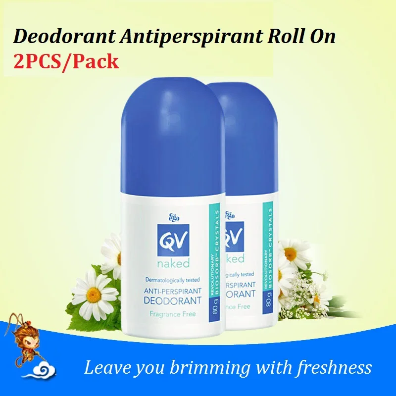 2PCS Fragrance &alcohol Free EGO Naked Anti Perspirant Deodorant Stay cool dry with sensitive
