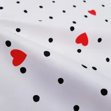 Хлопковая ткань с принтом в виде сердца, хлопковая саржевая Ткань для шитья своими руками, стеганый материал для детей и малышей