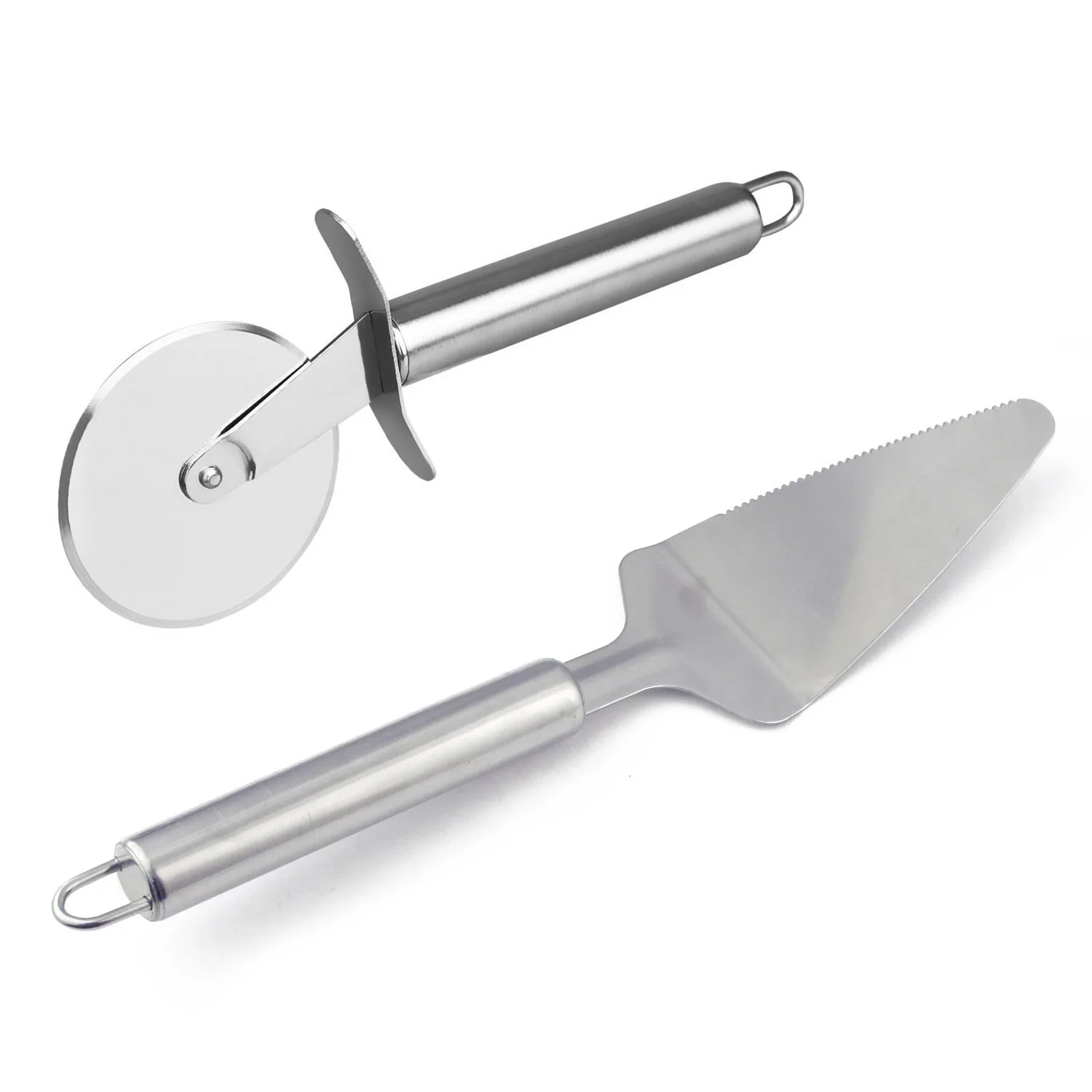 SDFC 2 Pcs/Set Pizza Cutter and Pie Server Pizza Server Knife Pizza