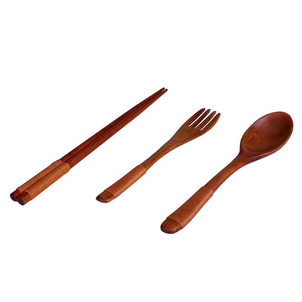 2019 hot new products Japanese Vintage Wooden Chopsticks Spoon Fork Tableware 3pcs Set New Gift family Low price shopping 2019 hot new products Japanese Vintage Wooden Chopsticks Spoon Fork Tableware 3pcs Set New Gift family Low price shopping