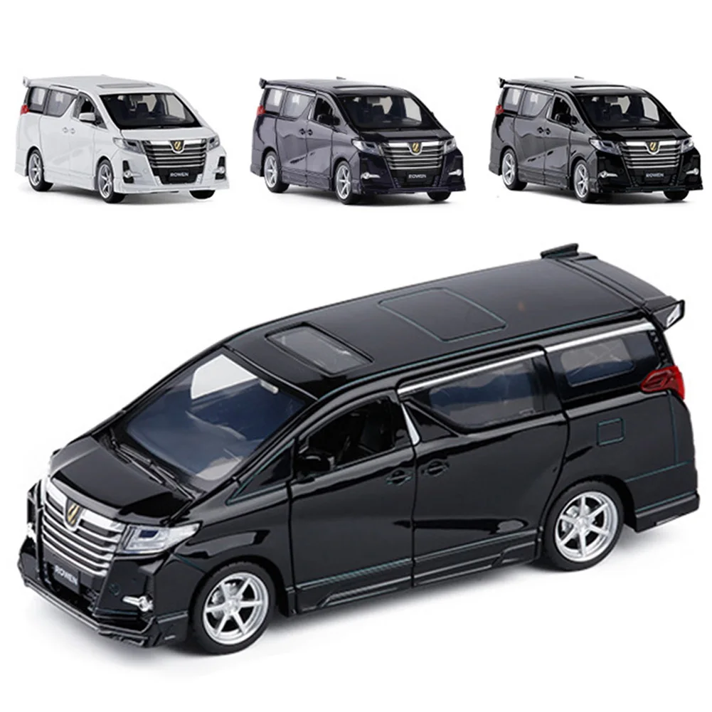 1/32 мини литья под давлением оттяните назад автомобиль для Toyota Alphard модель с легкой музыкальной игрушкой