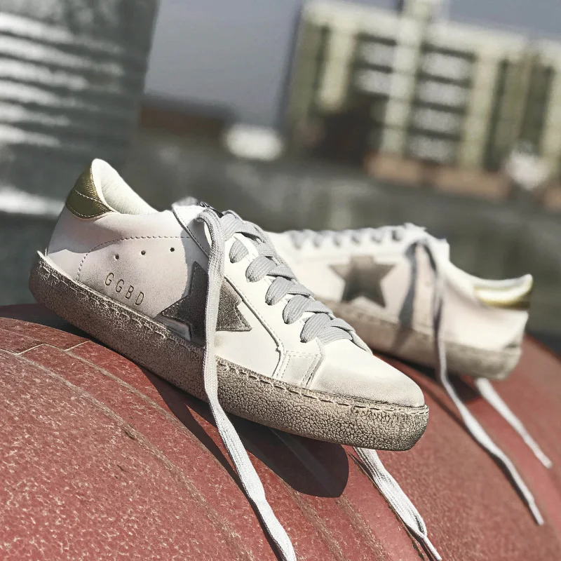 

shoes woman sneakers 2018 fashion sneakers white casual luxury shoes women designers gloden color Do Old Star Fleeces Goose