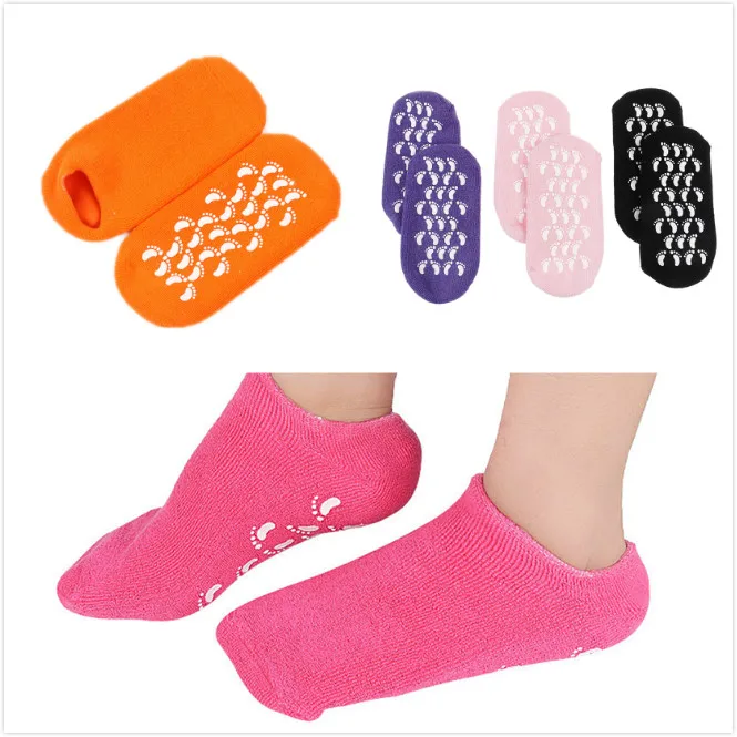Gel Spa Socks Moisturizing Whitening Exfoliating Pink Mask Ageless Beauty Foot Mask Feet Skin Care High Quality Silicone Sock