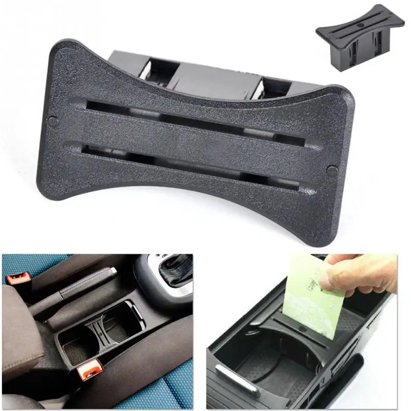

2018 Car Park Card Coin Slot Holder Center Console Card Holder Slot For Golf 7/6 R20 Accessories