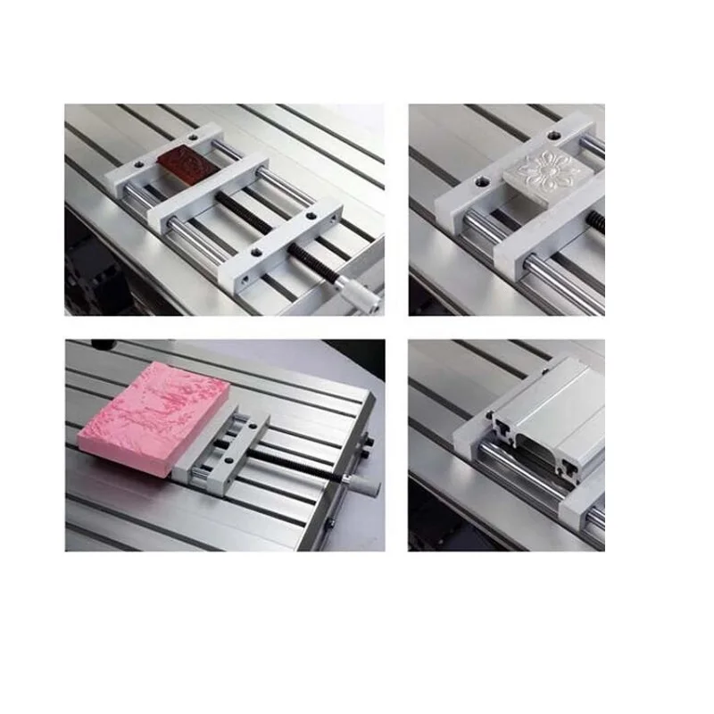 CNC router machine parallel jaw vice precision flat tongs milling tools aluminium alloy  holding width 140mm