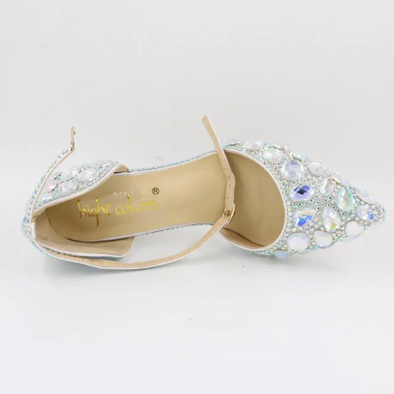 Pompes Sexy T Noce Chaussures pink red Argent Dame Mariée Femmes Cheville Bal Strass Colors Boucle Silver Hauts D'été Femme mixed 18 Soirée De Talons nwSxEtP
