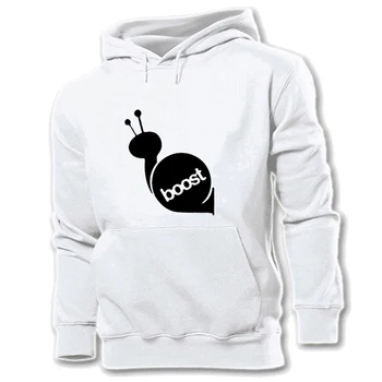 

Boost Snail Boxer on Board Buckle Up I Want to Try Something Men's Cotton Graphic Hoodie Sweatshirt Personality Hooded Pullover