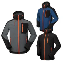 Новинка Мужская спортивная теплая ветрозащитная мягкая оболочка одежда для походов кемпинга альпинизма лыжный костюм куртка