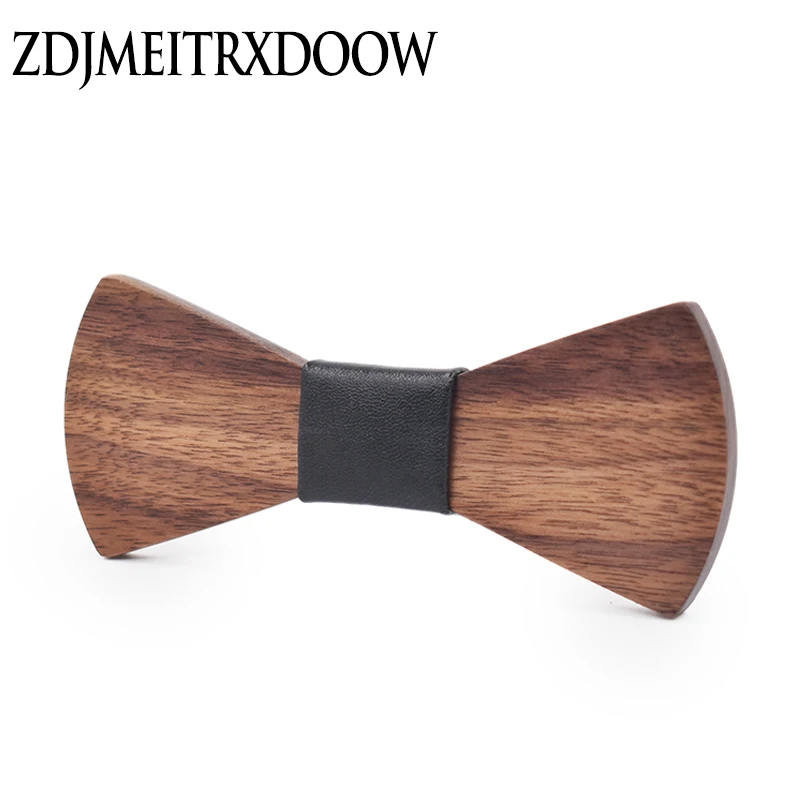 Новый Мода 2016 года дизайн личности деревянные галстук-бабочка Галстуки для Для мужчин Jewelry аксессуары Новогодний подарок дерево