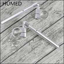 Руль мотоцикла на 360 градусов Регулируемый алюминиевый сплав ковка 51 мм 37 мм зажим на вилке Руль Ручка Бар Кафе Гонщик