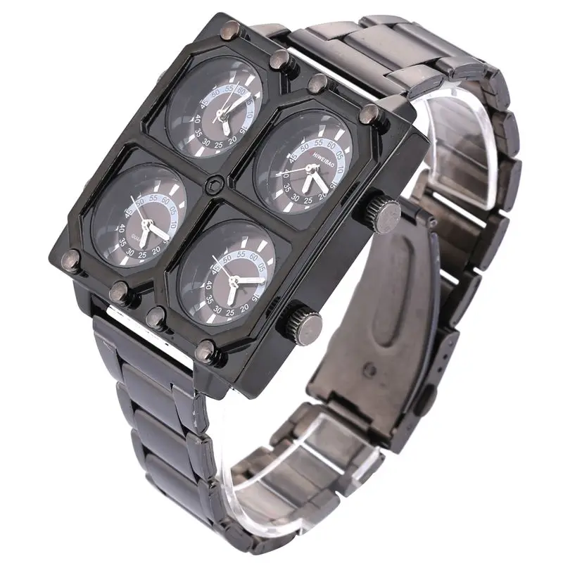 shiweibao black full steel watches for men four time zones fashion wristwathes (4)
