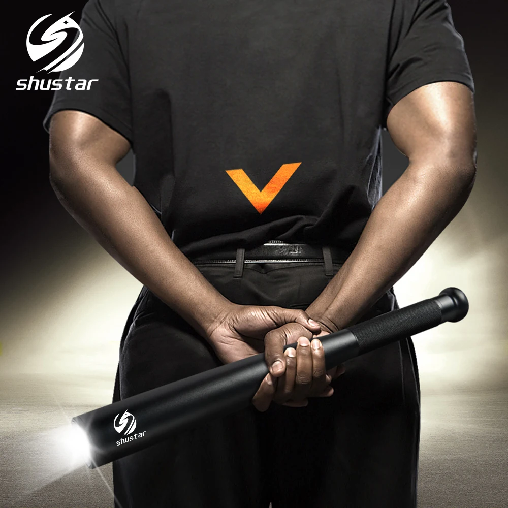 Baseball Bat LED Flashlight 3800 lumens T6 LED torch super bright baton for Emergency and Self Defense Baseball Bat LED Flashlight 3800 lumens T6 LED torch super bright baton for Emergency and Self Defense