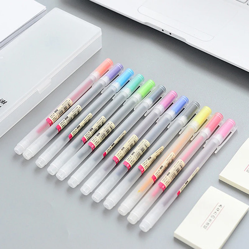 Buy 12 pcs/lot Japanese Style Colored Gel Pen with