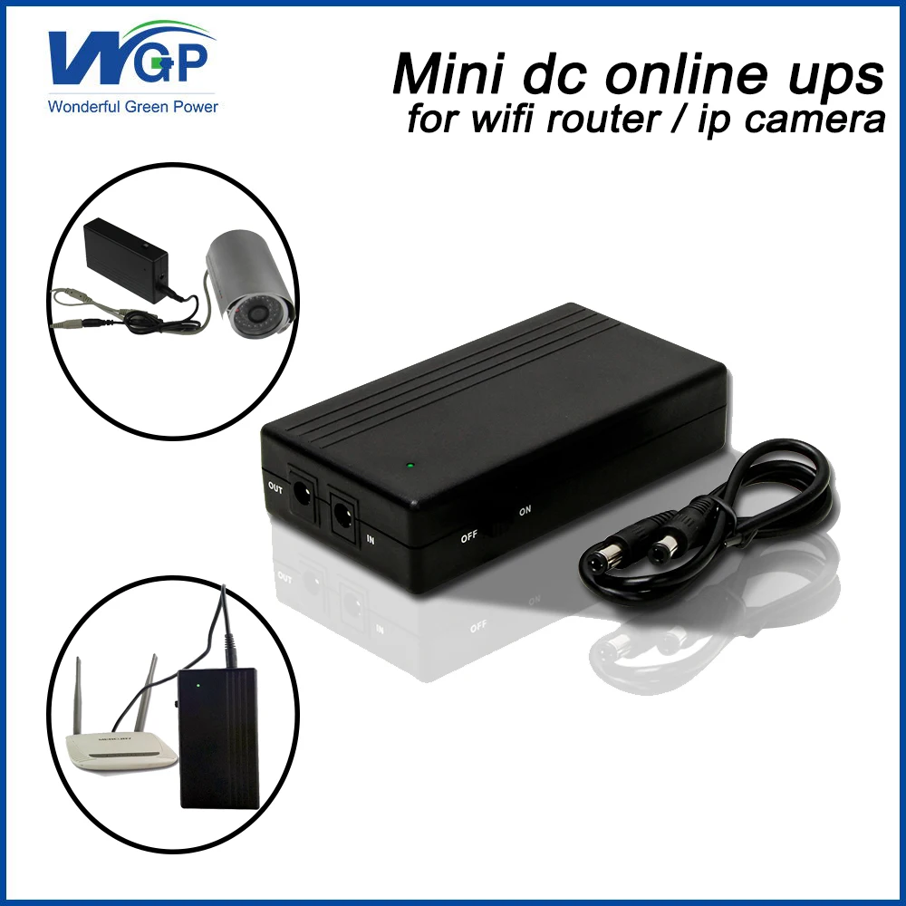 WGP online ups power supply backup wifi router mini dc ups 5V 2A for ip