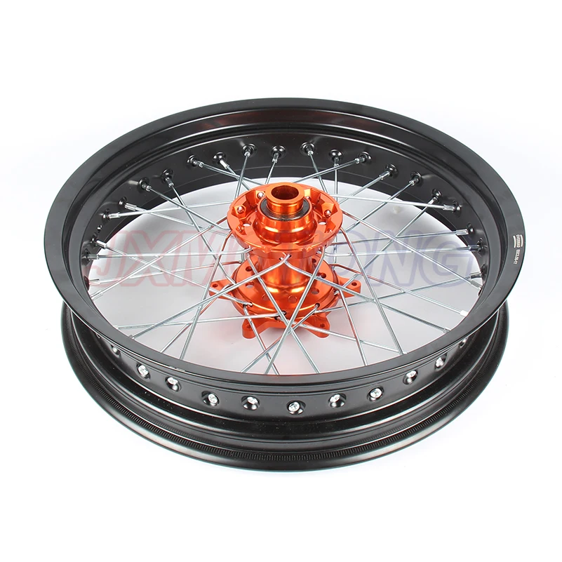 Supermotard колеса 3 5/5 0*17 &quotдля KTM SXF EXC R SX 300 450 125 250 350 530 2003 2017 2008 2007 оранжевая ступица