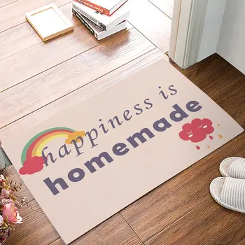

Cute Rainbow Rain Cloud Door Mats Kitchen Floor Bath Entrance Rug Mat Absorbent Indoor Bathroom Decor