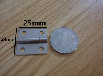 

100pcs 25*24*0.7mm High Quality Steel with Nickel plated Jewelry wooden packaging Box Hinge