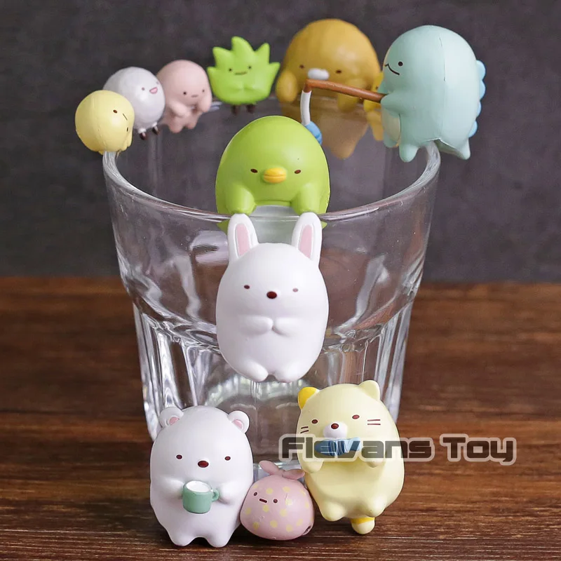 

PUTITTO San-X Sumikko Gurashi KITAN CLUB Cup Edge Series PVC Action Figures Toys 6pcs/set