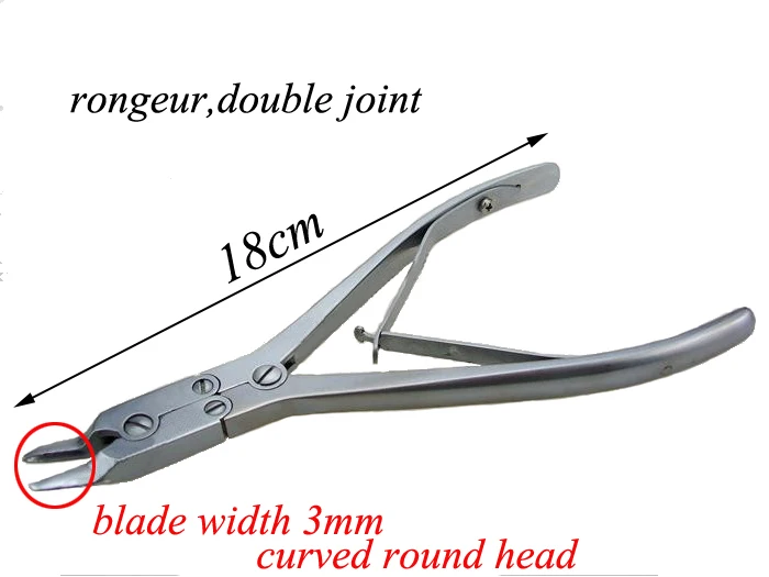 

medical Small animal orthopedic instrument double joint rongeur forcep eagle's beak pliers curved round head scissors Veterinary