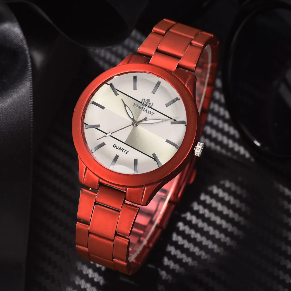 

Simple And Stylish Without Scale Large Dial Alloy Strap Ladies Quartz ladies women Wrist watches Dress watch gifts Wrist Party