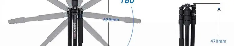 Benro A2682TV2 штатив Портативный гибкая палка, монопод V2 шаровая Головка 4 секции с сумкой для переноски макс. нагрузка 18кг DHL