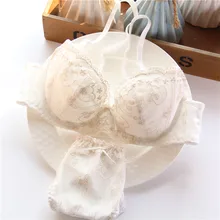 YOURMIX высокое качество тонкие чашки Вышивка цветочные кружева Лолита стиль бюстгальтер и короткие наборы BCDE чашки