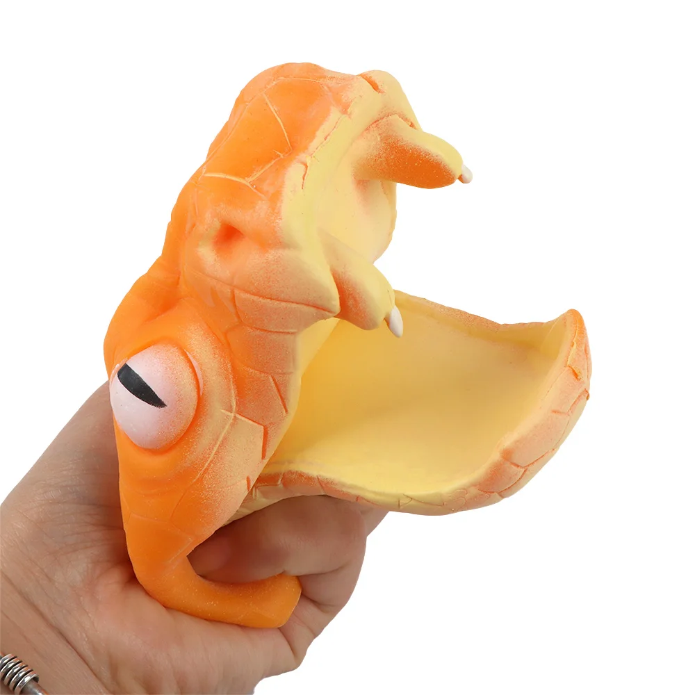 Новое поступление творческий страшный Viper форма ручной кукольный Рисунок Игрушки Высокое качество перчатки детские игрушки подарок