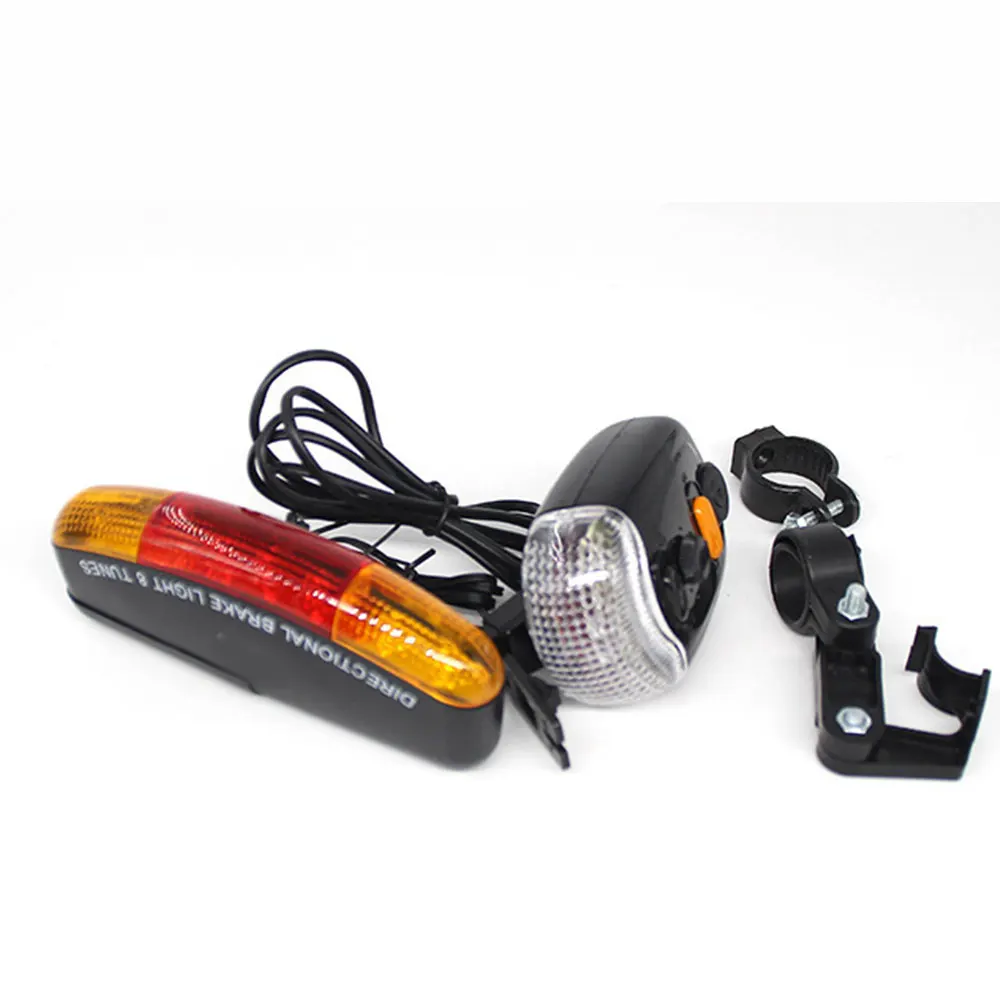 Multi-function Bicycle Turn Signal Directional Brake Light Lamp LED Bicycle Light Bike Accessories with 8 Sound Horn