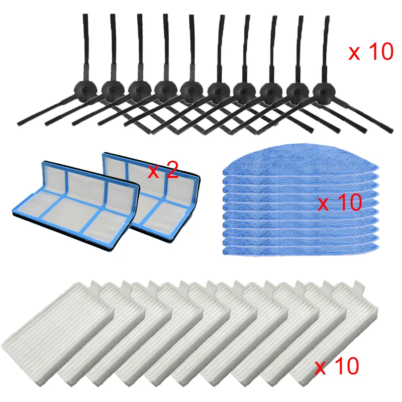

Side Brush Hepa Filter Primary Dust filter Mop Cloth for chuwi ilife v5 v5s V3 V3s v5 pro V50 V55 x5 Robot Vacuum Cleaner Parts