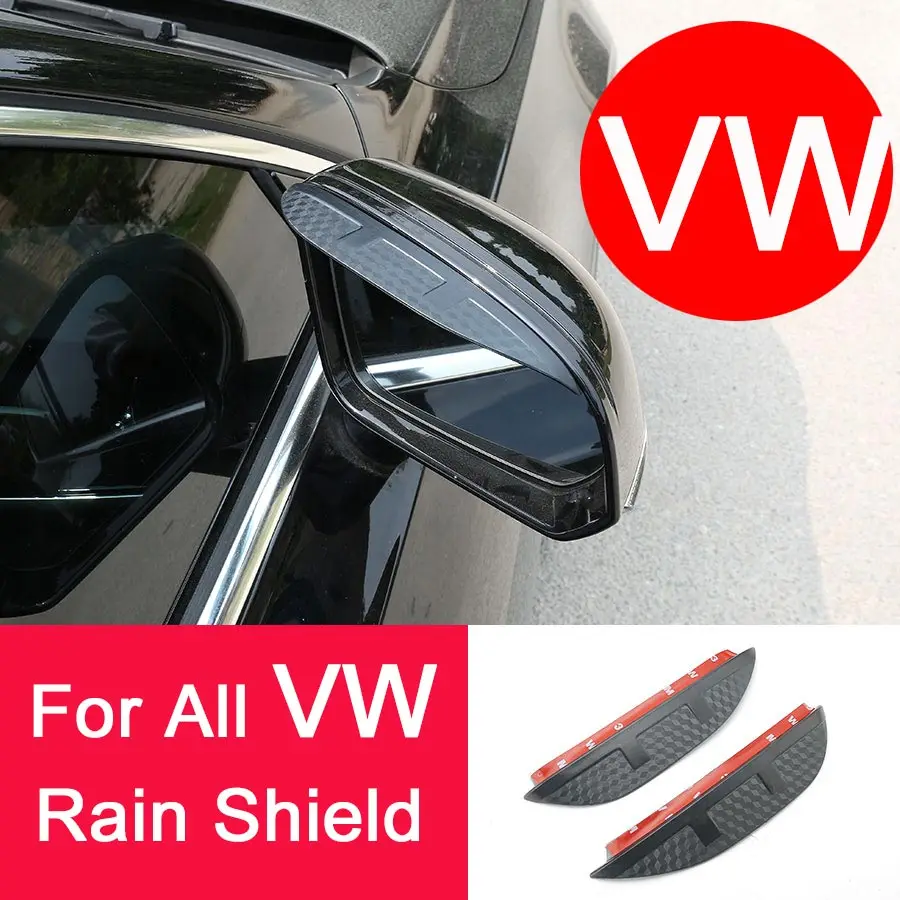 Car Rearview Mirror Anti Rain Shield Car Accessories for V-W CC TT Bora Polo Golf 5/6/7 Gran Santana Lavida PHIDEON Sagitar