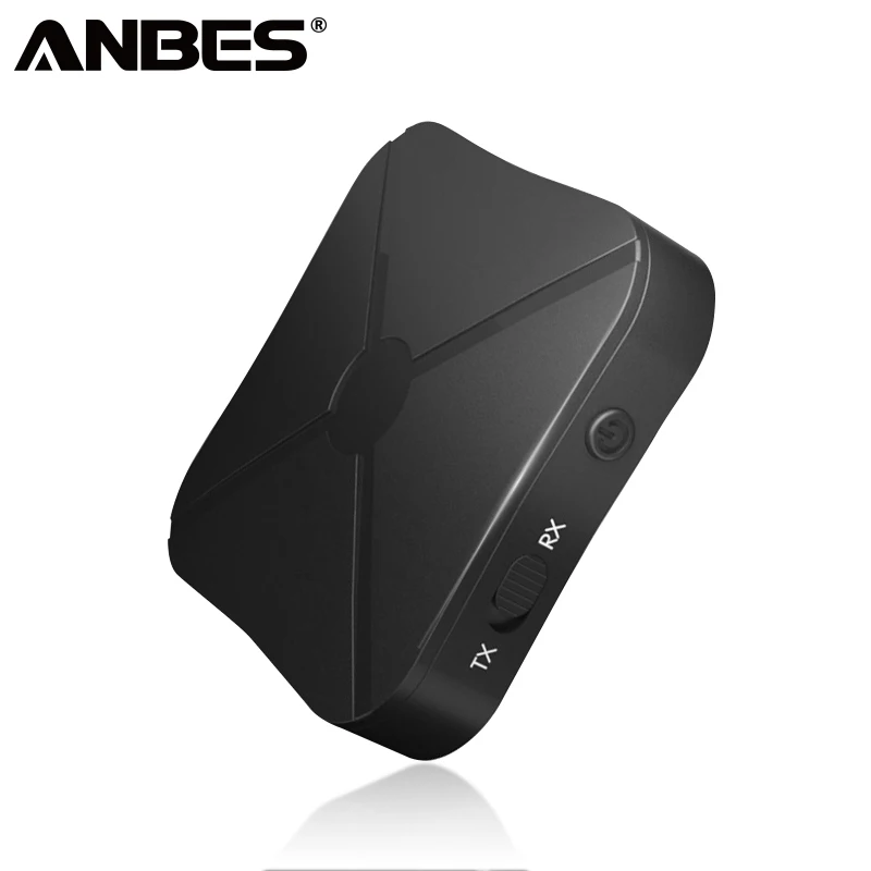 

ANBES 2 in1 Bluetooth Transmitter Receiver V4.2 Wireless Adapter With 3.5MM Audio Receiver Stereo Adapter for TV CD Mp3 PC