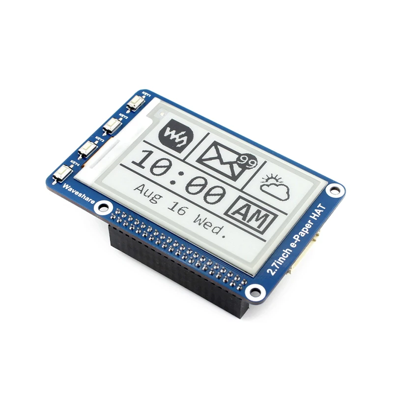 Waveshare 2,7 дюймов E-Ink дисплей шляпа для Raspberry Pi 2B/3B/3B +/Zero черный/белый E-paper SPI интерфейс Ультра низкое потребление