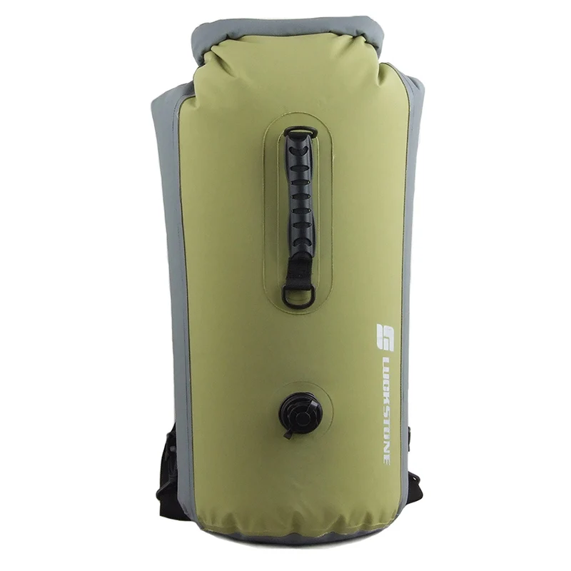 Green 25L/35L/60L уличная 500PVC водонепроницаемая сумка для дайвинга походные сумки каяк каноэ-Рафтинг водонепроницаемая сумка с двойным плечом - Цвет: Green