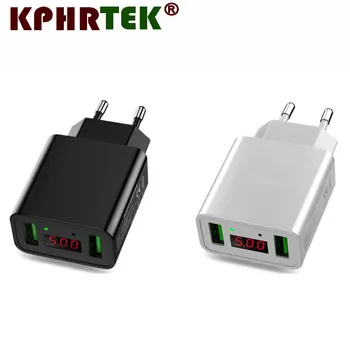 

2 Ports Voltage Current display Travel Charger Smart Charger